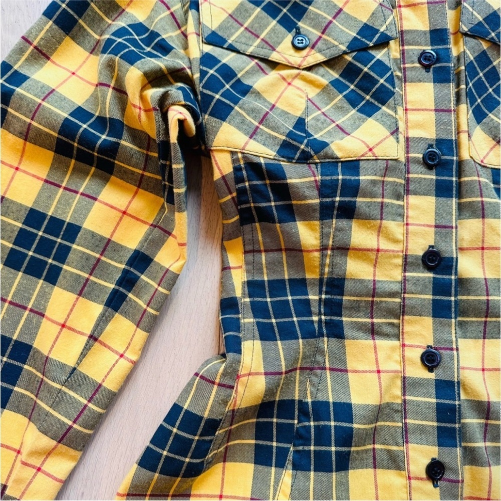 BYRON LARS Yellow & Black Plaid Romper – Size 6 💛🖤 - Picture 3 of 7